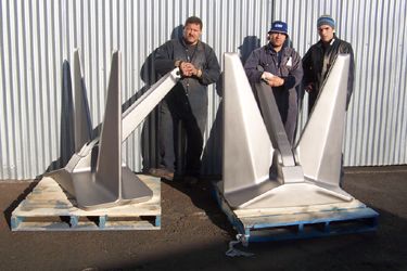 Manson Kedge Anchor/Stainless Steel Glass Bead Blasted 875kg