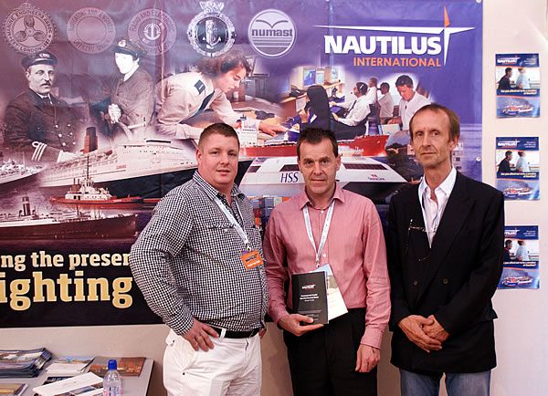 Nautilus representatives at the Antibes Yacht Show, France