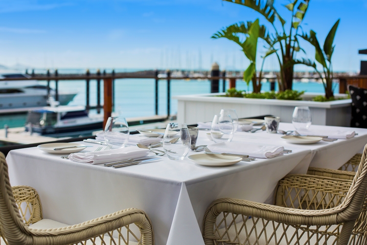 Waterfront dining at Abell Point