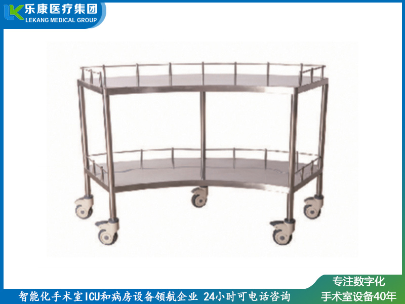 [b9]不锈钢扇形器械台车
