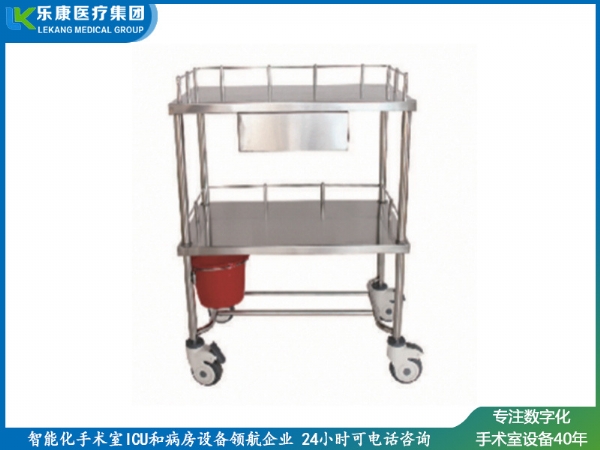 [B5]不锈钢治 疗车(半抽屉)