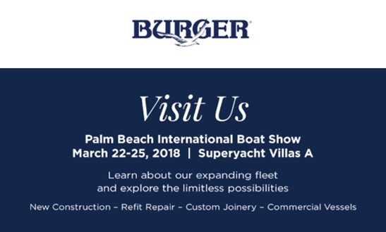 Image forBurger Boat Company at Palm Beach International Boat Show