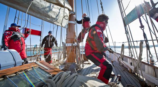 Image forSIX WEEKS TO GO OFFICIAL COUNTDOWN FOR VETERANS BID TO SAIL AROUND THE UK COAST