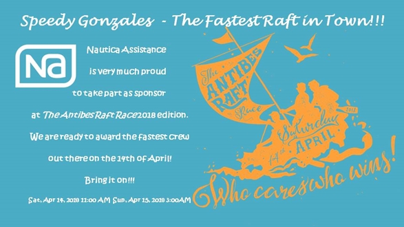 Image forThe Speedy Gonzales Award at the Antibes Raft race