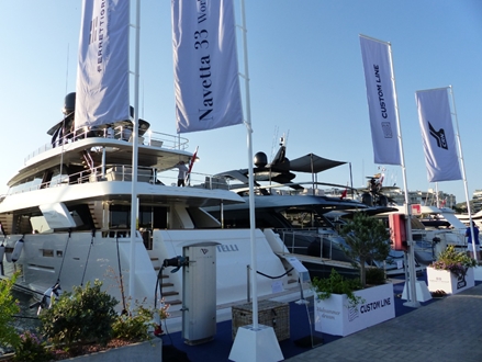 Image forFerretti Group has chosen Marina Ibiza  for the première of  Navetta 33