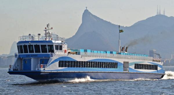 Image forNew ferryboat Ilha Grande makes maiden voyage with Teignbridge Shafts