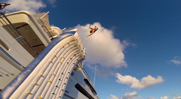 Image forClimbing the walls and lounging about with FunAir at Dubai Boat Show