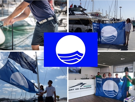 Image forBlue Flag will fly one more year in  Marina Port de Mallorca, Marina Palma Cuare