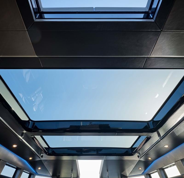 CMD glass sunroof system
